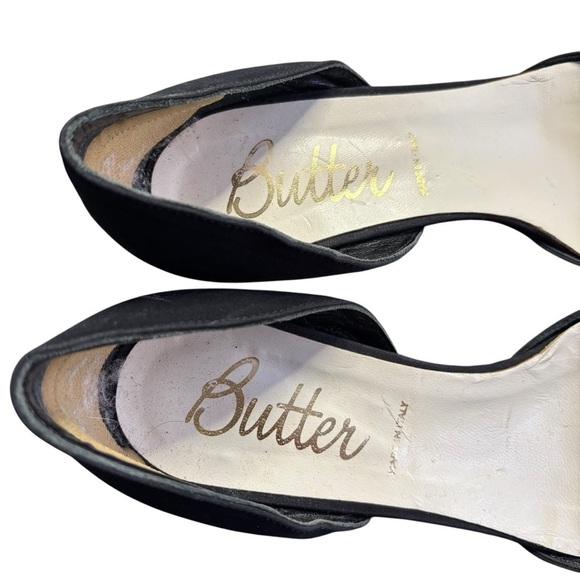 Butter Women’s Black Glitter Bow Spike Heels Size 8 | Item 3255 - Picture 8 of 10